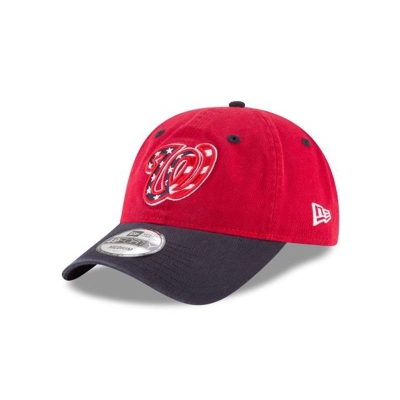 Red Washington Nationals Hat - New Era MLB Core Fit Alt 3 49FORTY Fitted Caps USA8326091